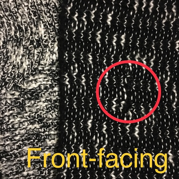 🟠 2/$20 Joe Fresh Knit Cardigan - Black & White - Picture 8 of 9